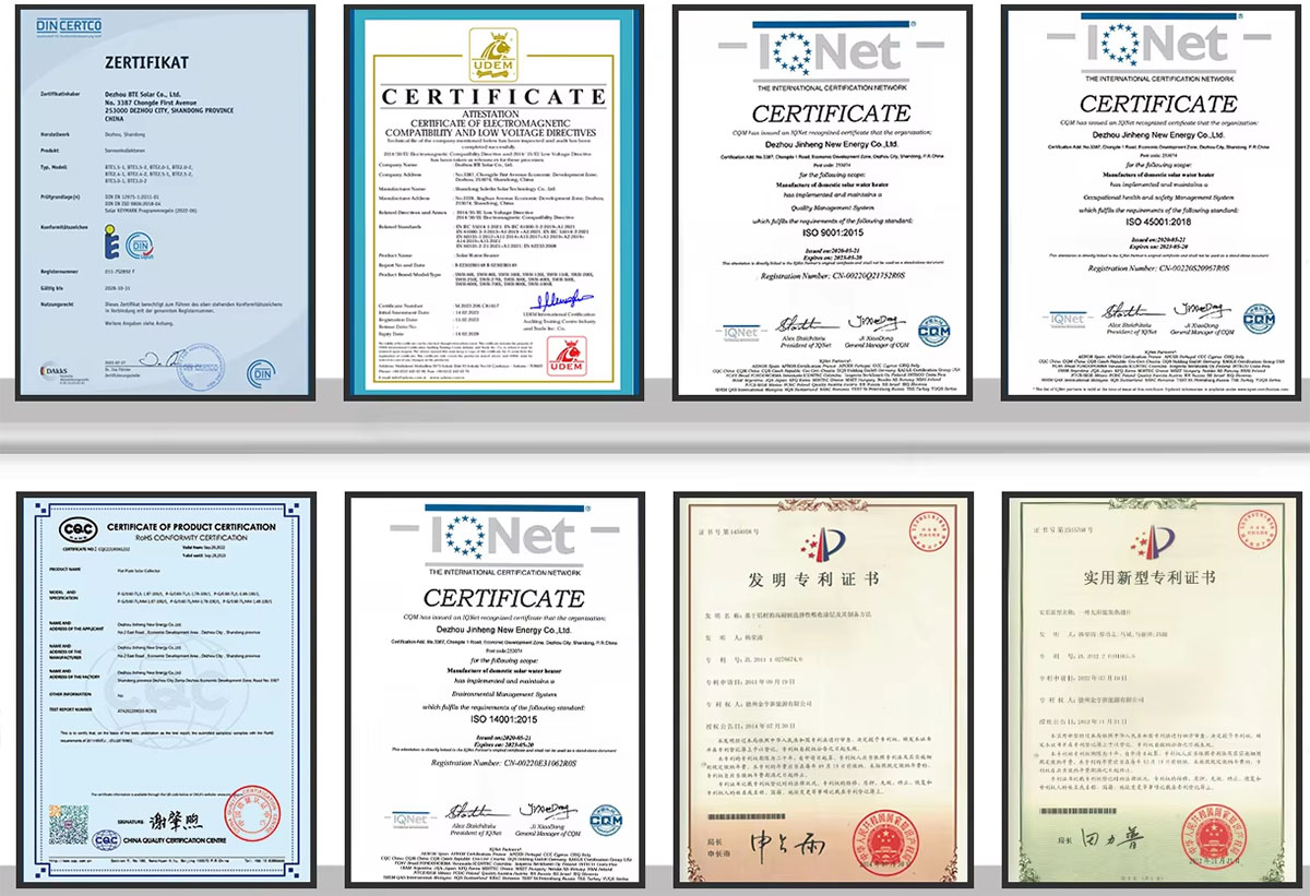 نظام تسخين المياه بالطاقة الشمسية المضغوط المنفصل نظام تسخين المياه بالطاقة الشمسية المضغوط المنفصل